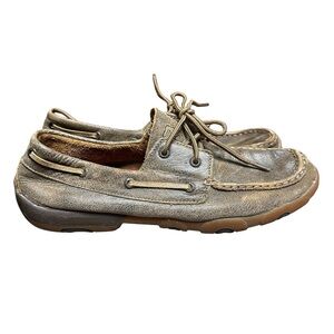 Twisted X Boat Shoe Driving Moc Size 10 Style WDM0003 Leather Western Slip On